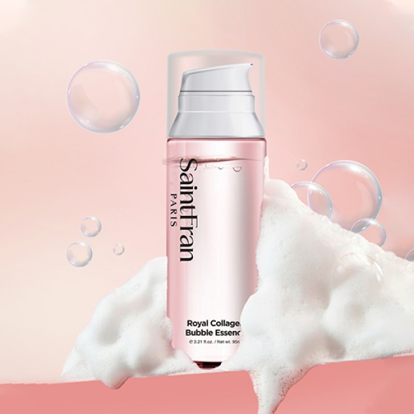 세인트프랑 로얄 콜라겐 버블 에센스 95ml 미백 물광 케어