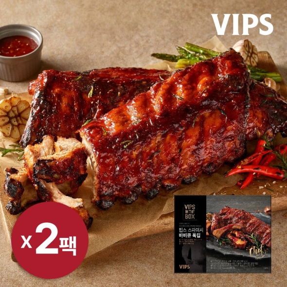 [VIPS] 빕스 시그니처 스파이시 바비큐 폭립 450g x 2팩
