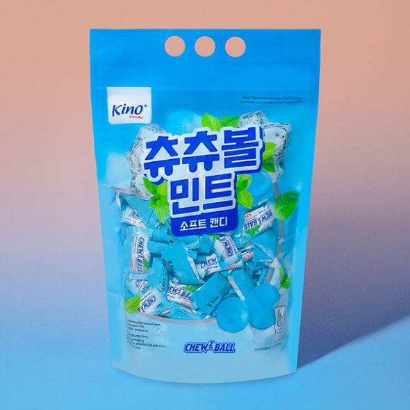 키노 츄츄볼 민트 800g (2.5g x 320개) 민트맛 츄잉 캔디