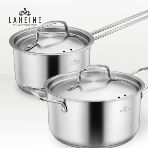 [특별할인][라헨느] 더 퀸 포토프 스테인레스 IH 냄비 2종 (편수16,양수18)
