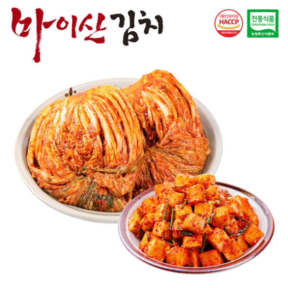 [한국농협김치] 전북대표 마이산김치 2종2호(포기김치3kg+깍두기2kg)