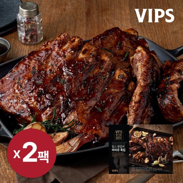 [VIPS] 빕스 왕갈비 바비큐 폭립 640g x 2팩