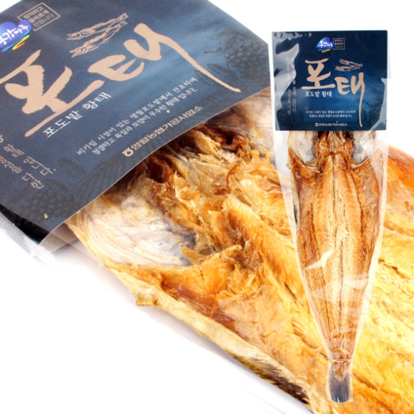 [영월농협] 동강마루 비가림포도밭덕장 황태포 포태 2마리/3마리/5마리(낱개포장)