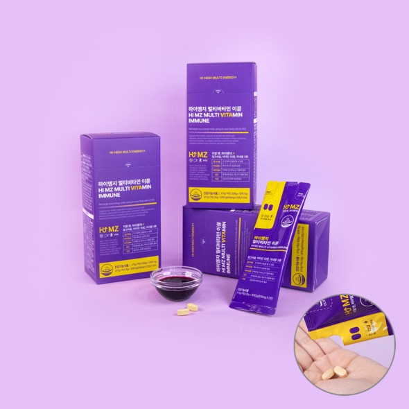하이엠지 멀티비타민 이뮨 종합비타민 (21.1g*10포)(1,2,4박스 택)