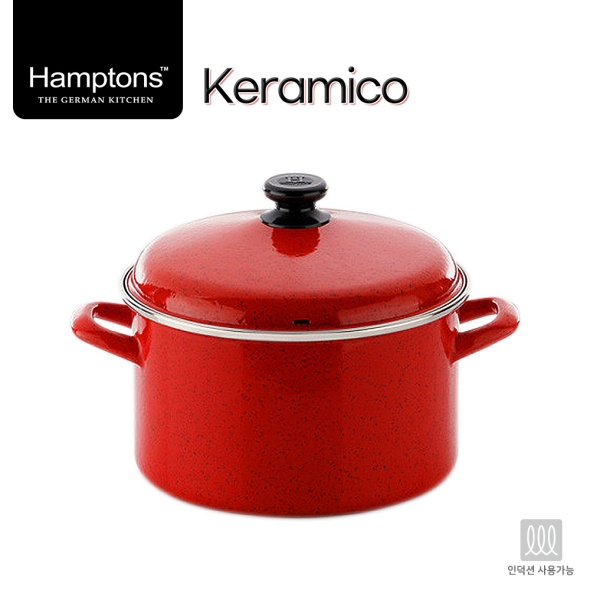 햄튼 케라미코 법랑(HEL-RED) 냄비(24CM 깊은 양수)