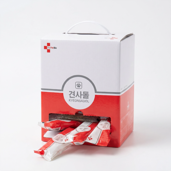 견사돌 대용량 1박스  720g 60포  강아지간식 영양제 치석제거 잇몸관리