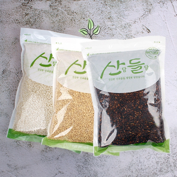 [산담들담] 우리잡곡 3종 찹쌀/찰보리/찰흑미 각1kg(3kg)
