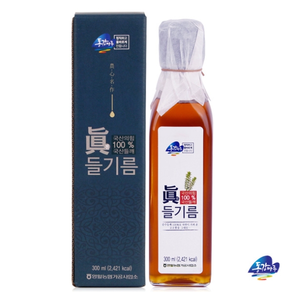 [영월농협] 동강마루 국내산 진들기름 1병/2병/3병 (병당 300ml)