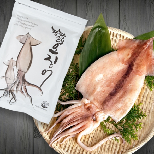 [미가원] 포항 먼바다 손질오징어 500g x 2팩/3팩/4팩/5팩/6팩