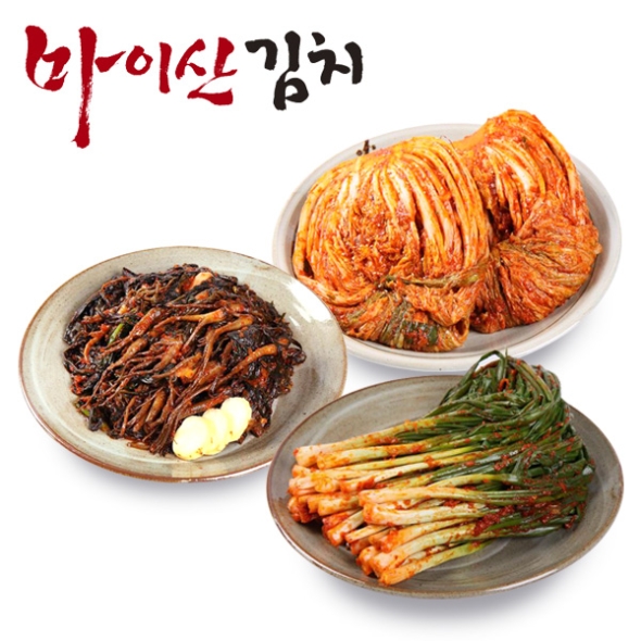 [한국농협김치] 전북대표 마이산김치 3종3호(포기김치3kg+파김치1kg+고들빼기1kg)