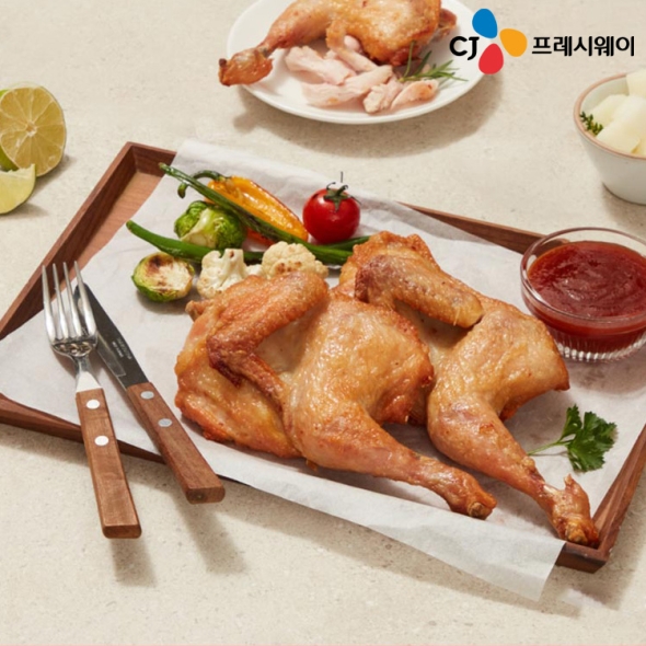 [CJ] 이츠웰 옛날통닭 오리지날 (2마리, 4조각, 780g)