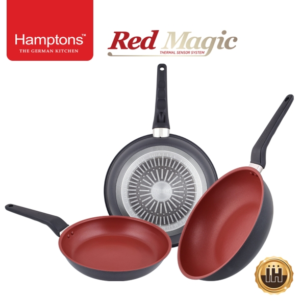 햄튼 레드매직 인덕션 프라이팬3종세트-B (3P) (HTR-4F8F8W)