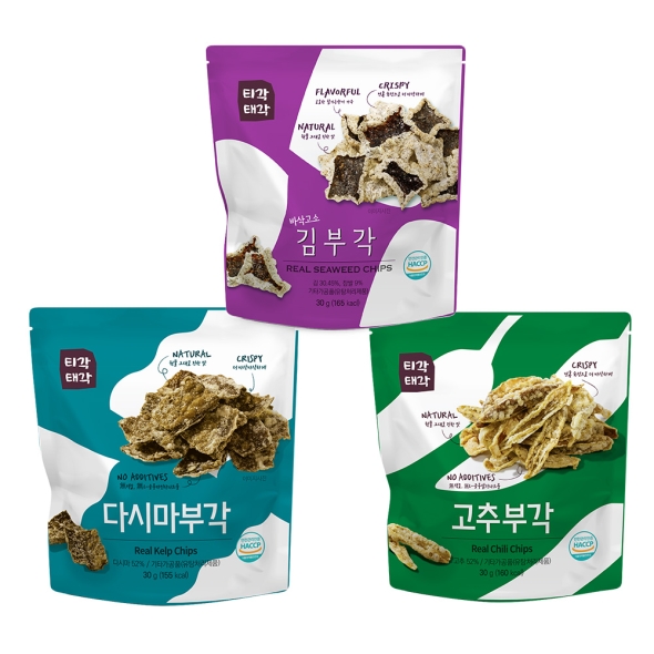 [만원의행복][최근생산출고]티각태각 속초 중앙시장 명물 부각  김+다시마+고추