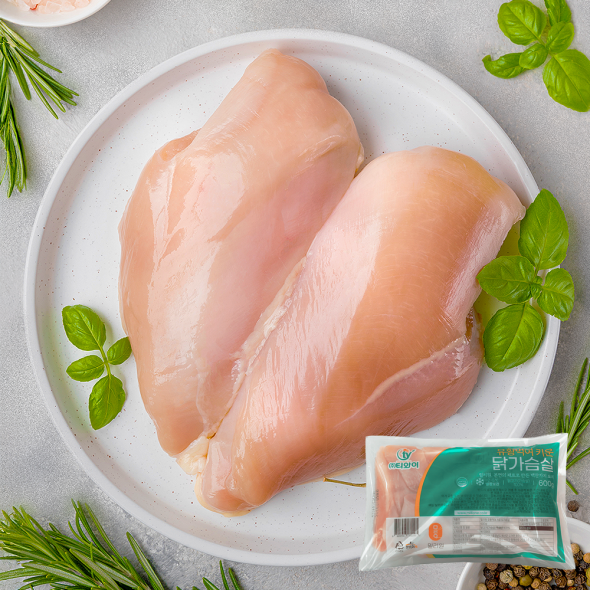 [밀리원] 유황먹여 키운 닭가슴살 600g