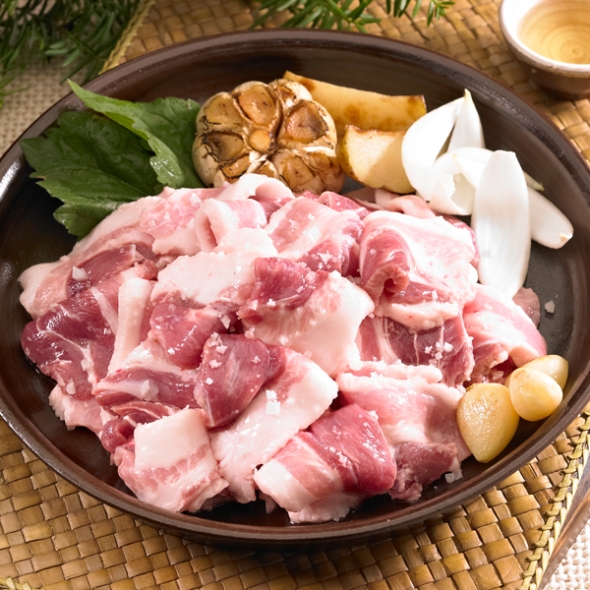 [청년미트] 1+등급 한돈 자투리 뒷고기 500g/1kg (찌개용)