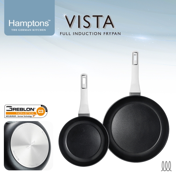 햄튼 비스타 풀인덕션 C3코팅 후라이팬 2종 세트-B(20F28F)