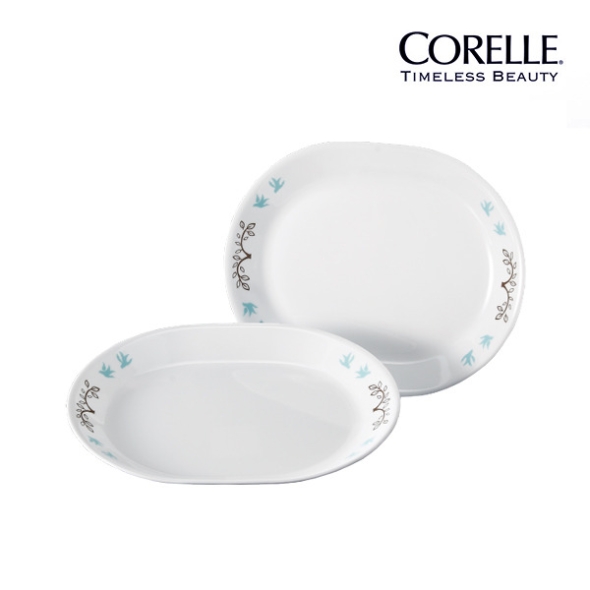 코렐 트리버드 타원접시 특대 2p 세트