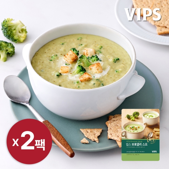 [VIPS] 빕스 브로컬리 스프 200g x 2팩