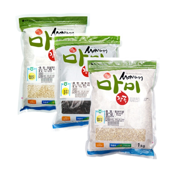 [고산농협] 마미 찰현미/찰흑미/찰보리쌀 각1kg(3kg)