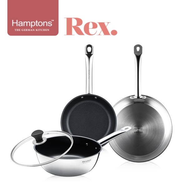 햄튼 렉스 스텐 인덕션 코팅 프라이팬3종세트(4P)-A(22F26F24W24G)
