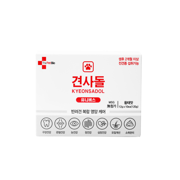 견사돌 유니버스 10개입  강아지간식 종합영영제 황태간식