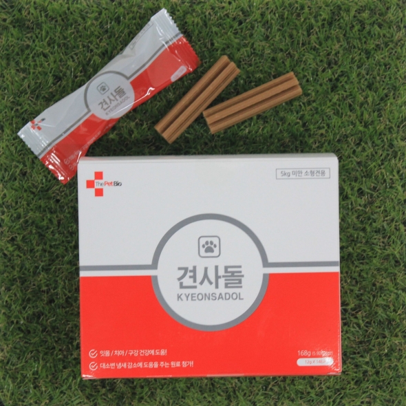 견사돌 1박스  168g *14  강아지간식 영양제 치석제거 잇몸관리