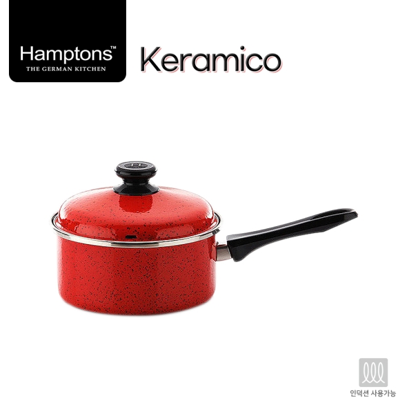 햄튼 케라미코 법랑(HEL-RED) 냄비(18CM 편수)