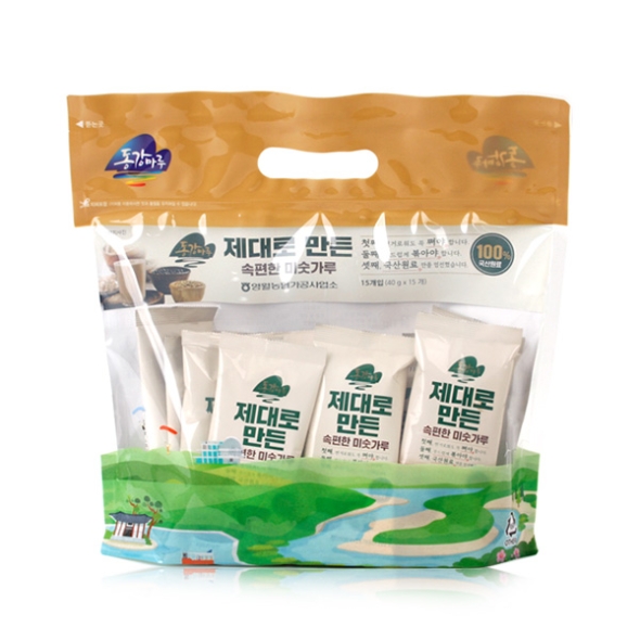 [영월농협] 동강마루 속편한 10곡 미숫가루 1팩/2팩 (스틱포장/40gx15개)