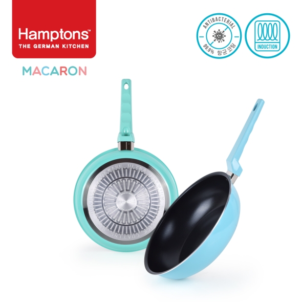햄튼 항균 마카롱 인덕션 프라이팬 2종세트-D(26F28W)