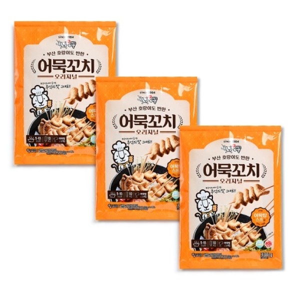 [범표어묵] 오리지널 어묵꼬치 (3개 세트) 
