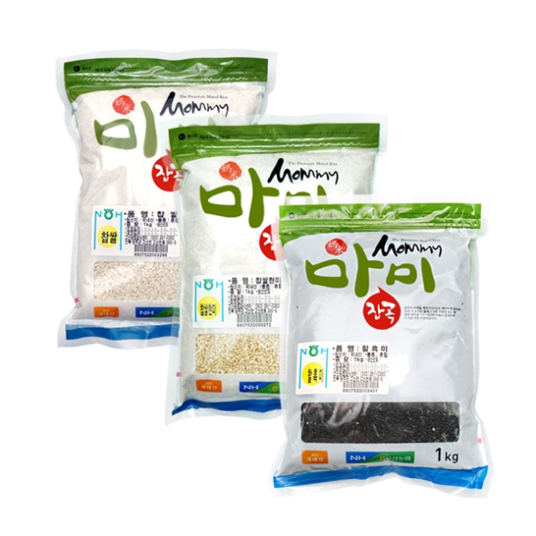 [고산농협] 마미 찹쌀/찰현미/찰흑미 각1kg(3kg)