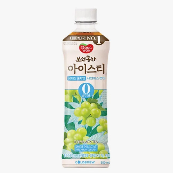 [동원] 보성홍차 아이스티 제로 샤인머스캣 500mL x 24병  (003830222)