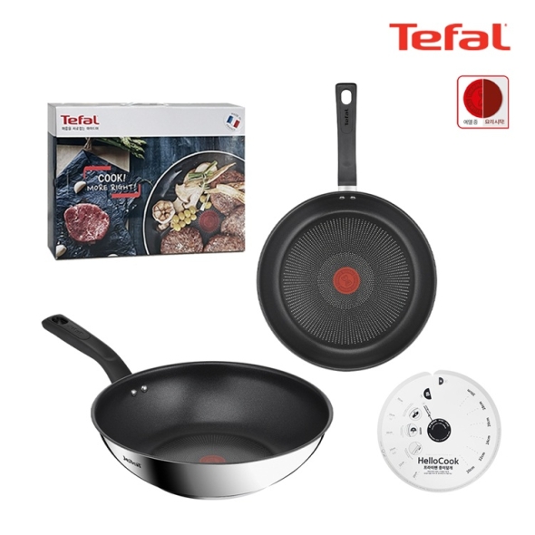 테팔 딜리셔스 IH 티타늄 코팅 프라이팬 28cm 궁중팬 28cm 종이덮개(50매) 스테인리스 스틸