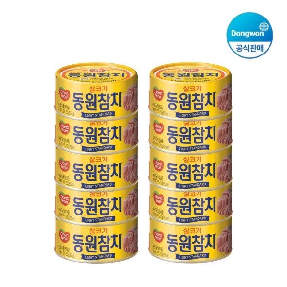[동원] 라이트스탠다드 참치 85g x 10캔 (003799753)