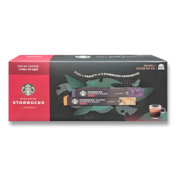 [스타벅스] 네스프레소 캡슐커피 60개 (디카페인)