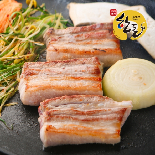 [농협안심한돈] 무항생제 한돈 국내산 삼겹살(구이용/수육용)500g