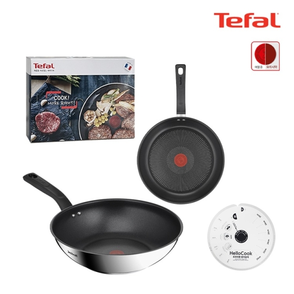 테팔 딜리셔스 IH 티타늄 코팅 프라이팬 24cm 궁중팬 28cm 종이덮개(30매) 스테인리스 스틸