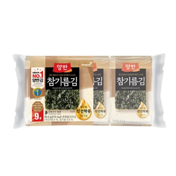 [동원] 양반 참기름김[식탁9P(9매)] x 6 (54봉) (003911496)