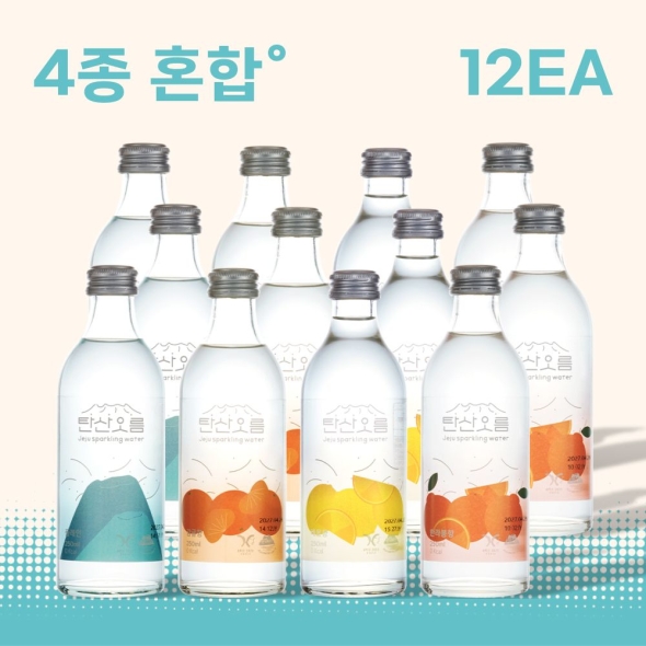 제주 탄산수 탄산오름 (플레인, 감귤향, 한라봉향, 레몬향)													