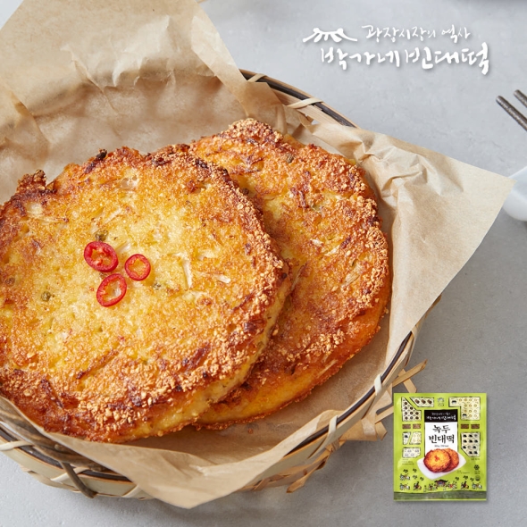 [박가네빈대떡] 녹두 빈대떡 360g x 2 (총 4장)