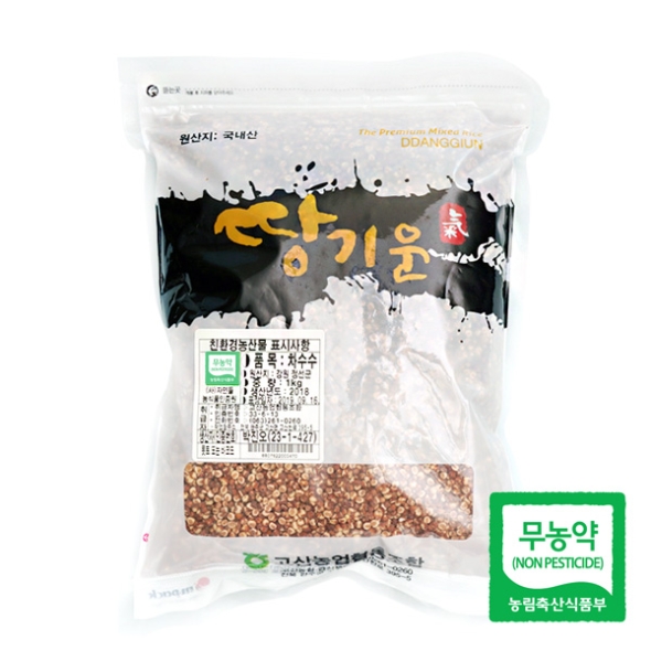 [고산농협] 친환경 땅기운 찰수수 1팩/2팩/3팩 (팩당1kg)