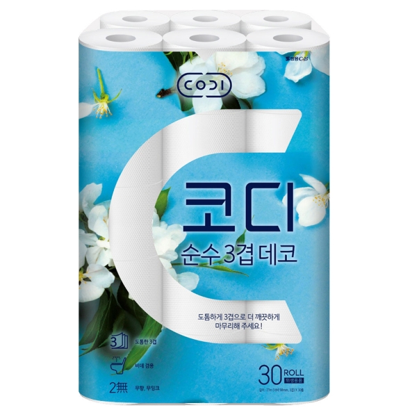 [코디]  쌍용 CODI 코디 순수 데코 3겹 27m 30롤
