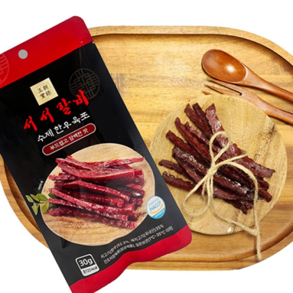 [서서갈비] 수제 한우 육포 30g x 5팩