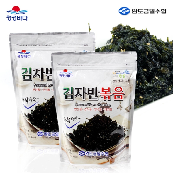 [완도금일수협] 김파래자반볶음 70gx2봉/3봉/5봉