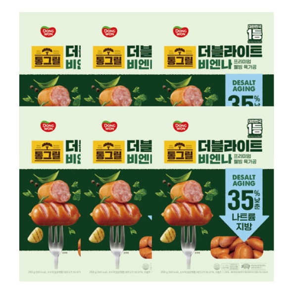 [동원] 통그릴 더블라이트 비엔나 260g x 6봉 (2*3) (003911176)