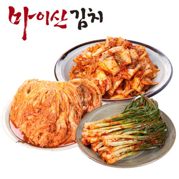 [한국농협김치] 전북대표 마이산김치 맛남3종5호(막김치/묵힌김치/파김치 각1kg)