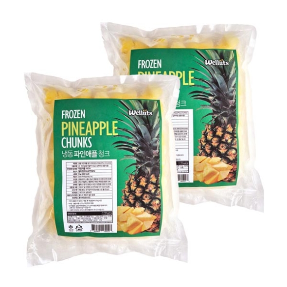 [웰루츠] Dole_냉동 파인애플 다이스 1kg×2ea