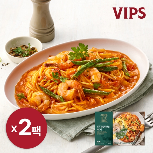 [VIPS] 빕스 탱글탱글 쉬림프 로제 원팬 파스타 290g x 2팩