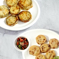 [단짠예찬] 빠삭 오징어가지튀김1kg(팩)+오징어연근튀김1kg(팩)