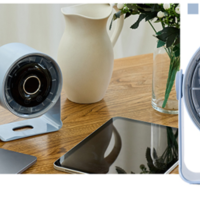 [아이리버 정품] 스톰 저소음 터보 LED 무드등 미니 책상 캠핑 사무실 탁상용 감성 선풍기